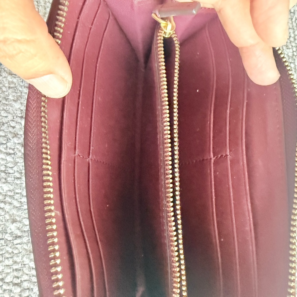 Tory Burch Maroon Clutch - Picture 3 of 3